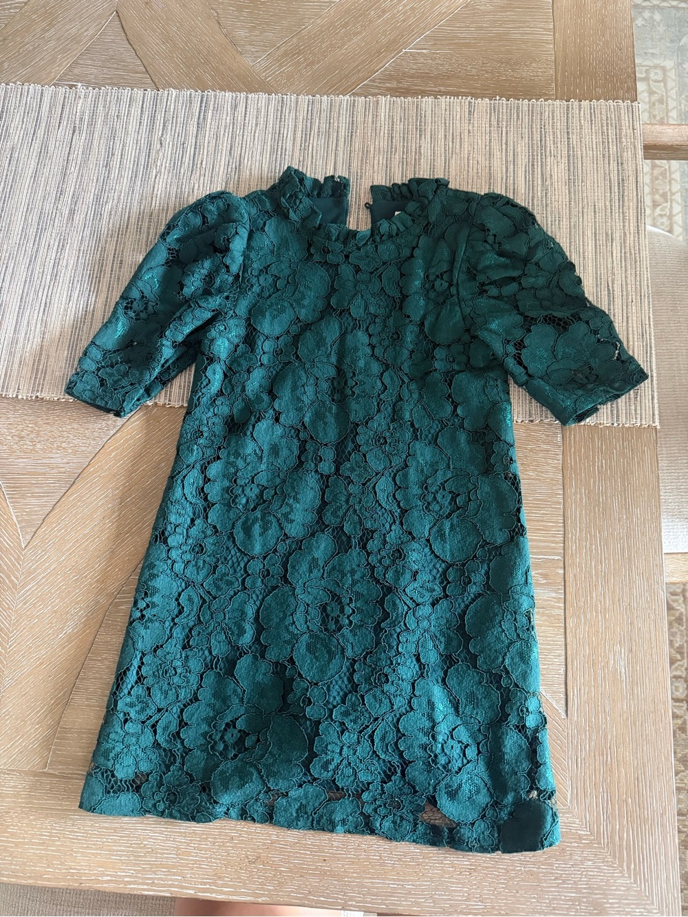 GB girls Emerald Lace Shift Dress